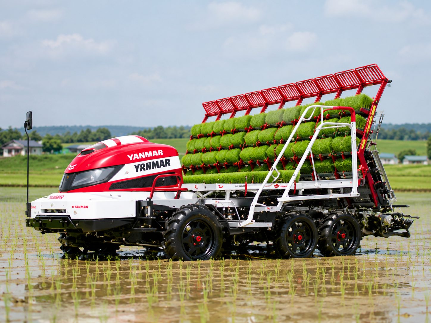 YANMAR YR80D 8-Row Ride-On Rice Transplanter - Image 2